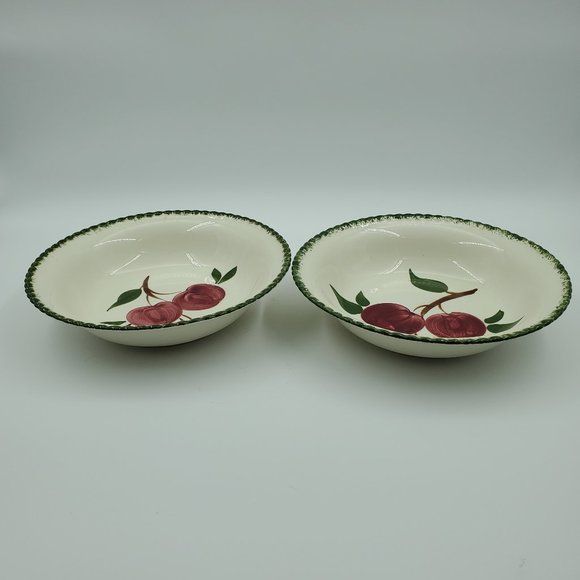 Blue Ridge Southern Potteries Quaker Apple Serving Bowls Vegetable Bowls - Picture 2 of 13